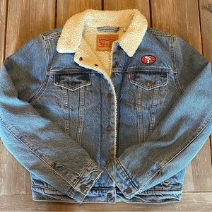 Women’s NFL 49ers Levis Sherpa Jacket